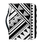 Maori Polynesian Tattoo Pattern Print Leather Bible Cover