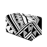 Maori Polynesian Tattoo Pattern Print Leather Tissue Box Cover
