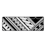 Maori Polynesian Tattoo Pattern Print Long Kitchen Mat