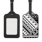 Maori Polynesian Tattoo Pattern Print Luggage Tag