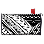Maori Polynesian Tattoo Pattern Print Mailbox Cover