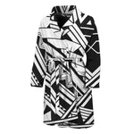 Maori Polynesian Tattoo Pattern Print Men's Bathrobe