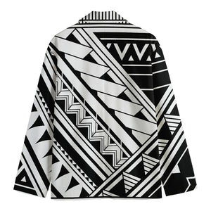 Maori Polynesian Tattoo Pattern Print Men's Blazer