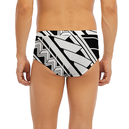 Maori Polynesian Tattoo Pattern Print Men's Briefs