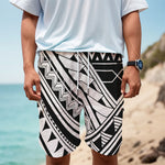 Maori Polynesian Tattoo Pattern Print Men's Cargo Shorts