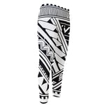 Maori Polynesian Tattoo Pattern Print Men's Compression Pants