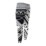 Maori Polynesian Tattoo Pattern Print Men's Compression Pants