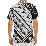 Maori Polynesian Tattoo Pattern Print Men's Deep V-Neck Shirt