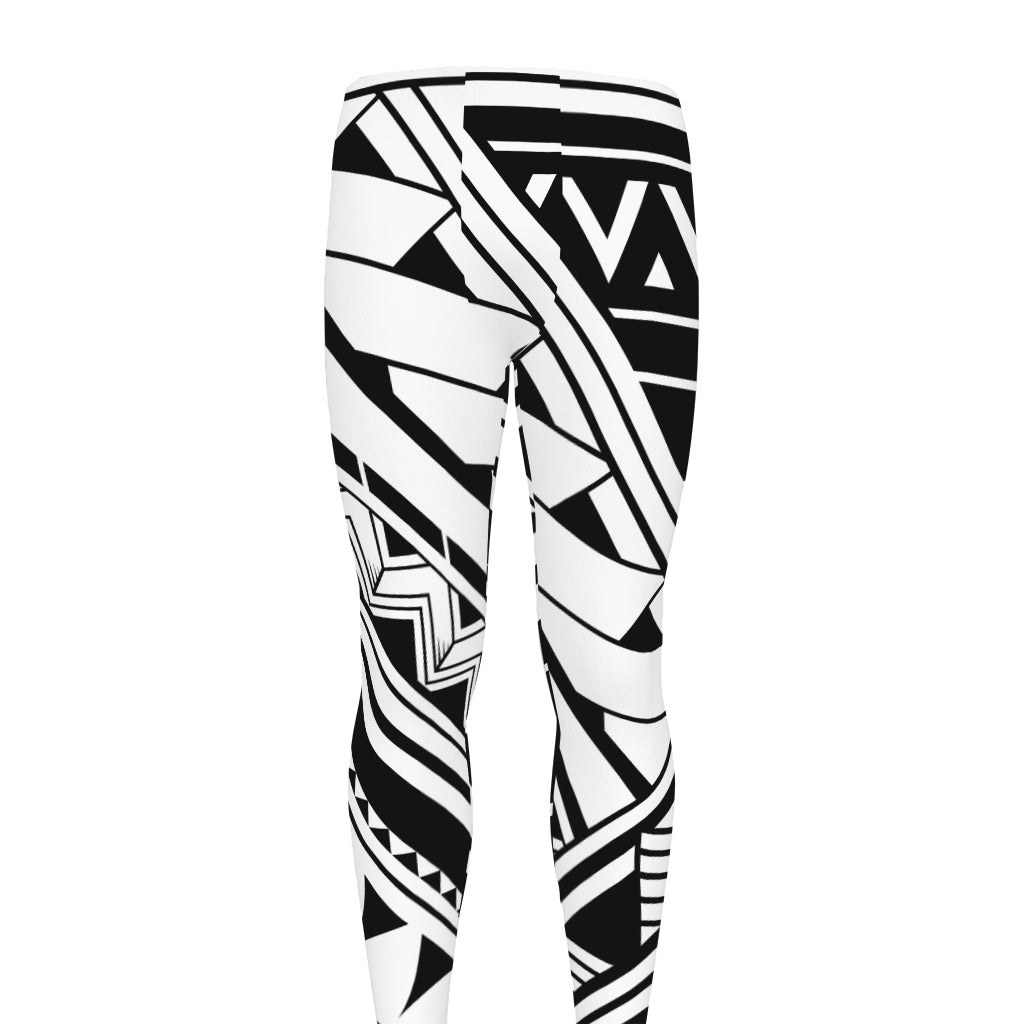 Maori Polynesian Tattoo Pattern Print Men's leggings