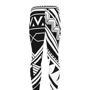 Maori Polynesian Tattoo Pattern Print Men's leggings