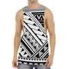 Maori Polynesian Tattoo Pattern Print Men's Muscle Tank Top