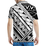 Maori Polynesian Tattoo Pattern Print Men's Polo Shirt