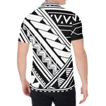 Maori Polynesian Tattoo Pattern Print Men's Shirt