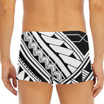 Maori Polynesian Tattoo Pattern Print Men's Short Boxer Briefs