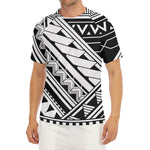 Maori Polynesian Tattoo Pattern Print Men's Short Sleeve Rash Guard