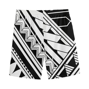 Maori Polynesian Tattoo Pattern Print Men's Sports Shorts