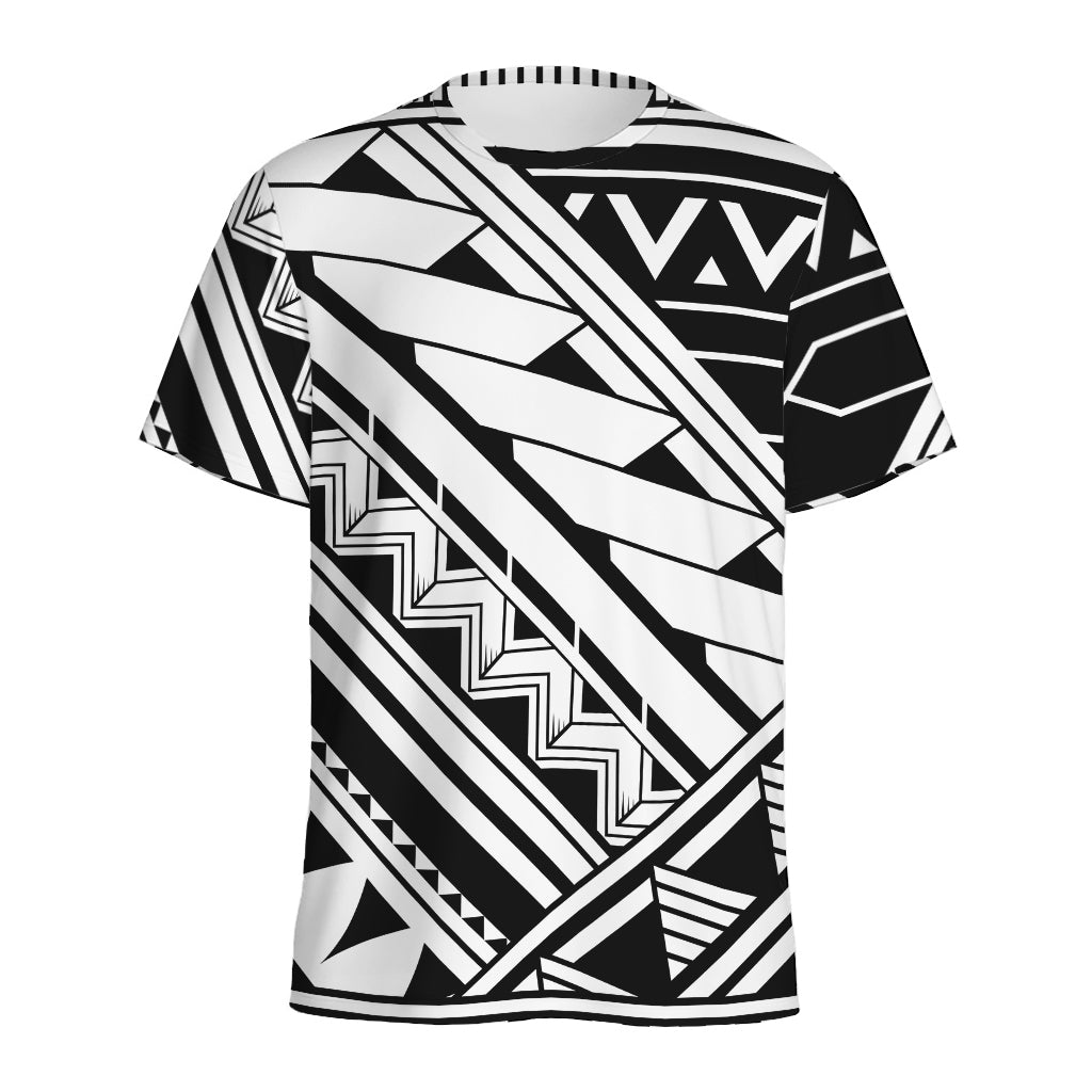 Maori Polynesian Tattoo Pattern Print Men's Sports T-Shirt