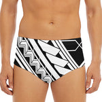 Maori Polynesian Tattoo Pattern Print Men's Triangle Swim Briefs