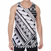 Maori Polynesian Tattoo Pattern Print Men's Velvet Tank Top