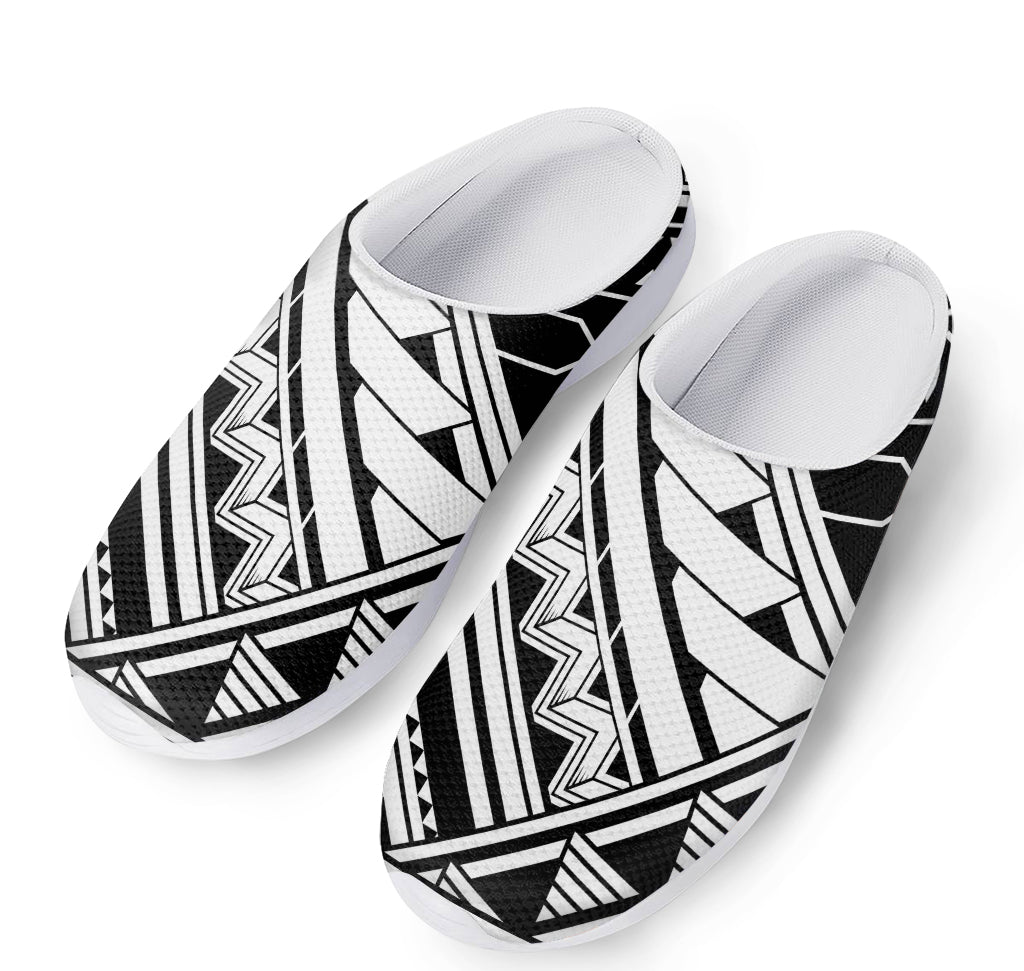 Maori Polynesian Tattoo Pattern Print Mesh Casual Shoes