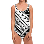 Maori Polynesian Tattoo Pattern Print One Piece Swimsuit