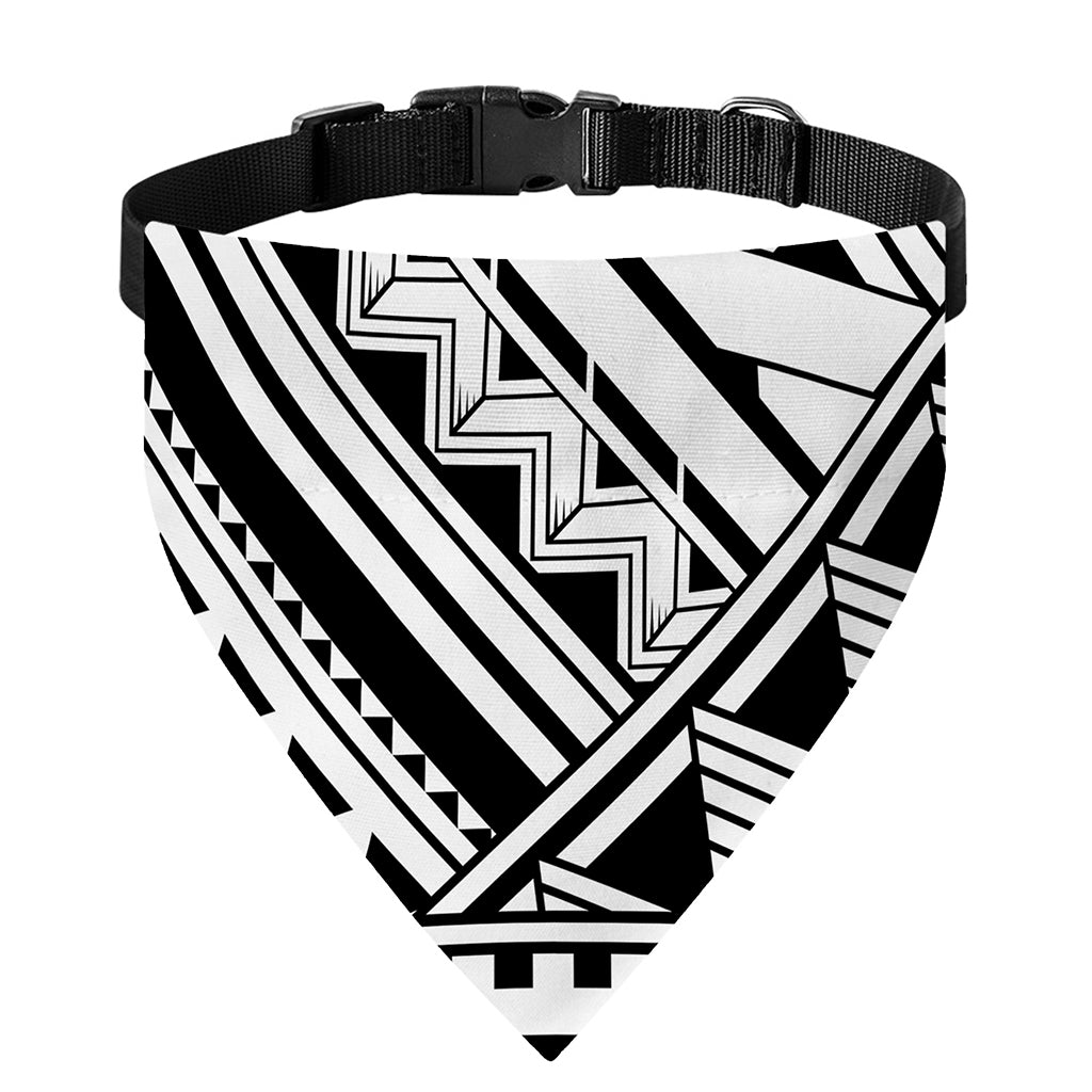 Maori Polynesian Tattoo Pattern Print Over The Collar Dog Bandana