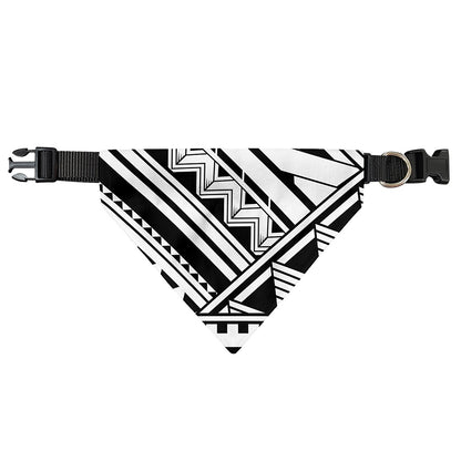 Maori Polynesian Tattoo Pattern Print Over The Collar Dog Bandana