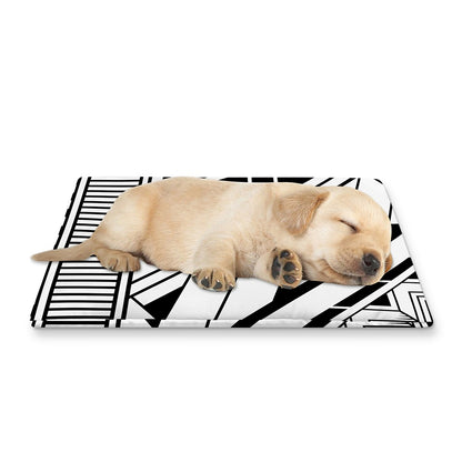 Maori Polynesian Tattoo Pattern Print Pet Cooling Mat Cover