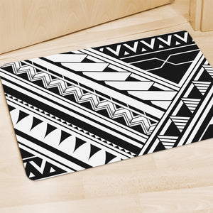 Maori Polynesian Tattoo Pattern Print Polyester Doormat