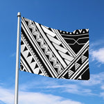 Maori Polynesian Tattoo Pattern Print Polyester Flag