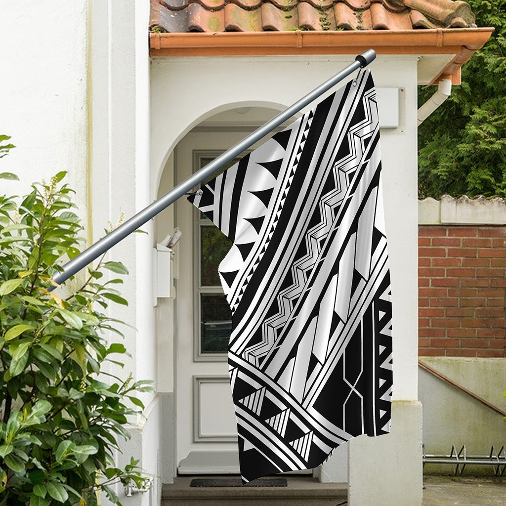 Maori Polynesian Tattoo Pattern Print Polyester Flag