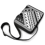 Maori Polynesian Tattoo Pattern Print Rectangular Crossbody Bag