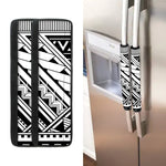 Maori Polynesian Tattoo Pattern Print Refrigerator Handle Covers