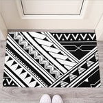 Maori Polynesian Tattoo Pattern Print Rubber Doormat