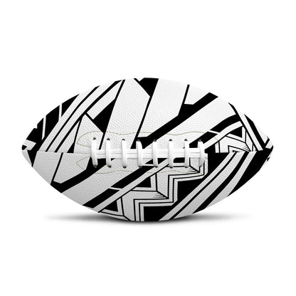 Maori Polynesian Tattoo Pattern Print Rugby Ball