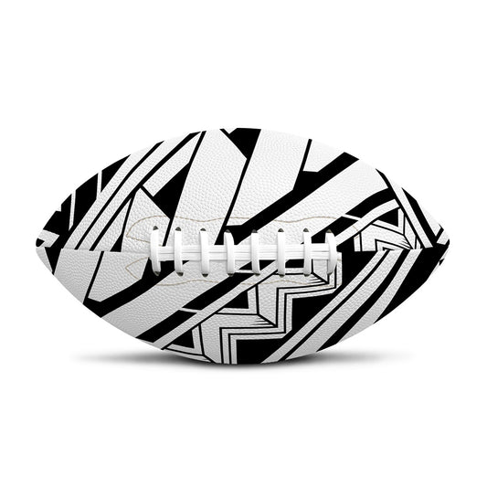 Maori Polynesian Tattoo Pattern Print Rugby Ball