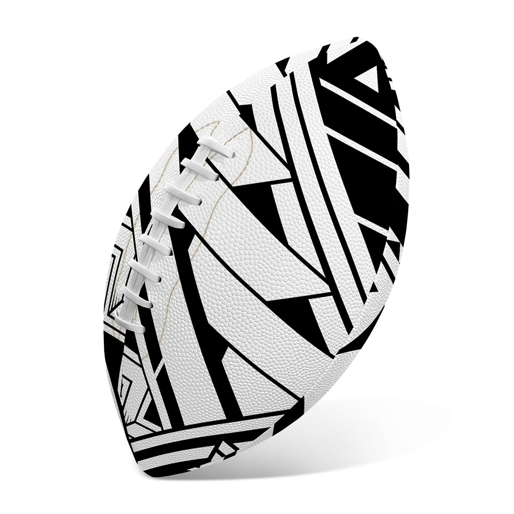 Maori Polynesian Tattoo Pattern Print Rugby Ball