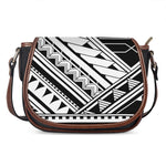 Maori Polynesian Tattoo Pattern Print Saddle Bag