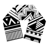 Maori Polynesian Tattoo Pattern Print Scarf