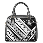 Maori Polynesian Tattoo Pattern Print Shoulder Handbag