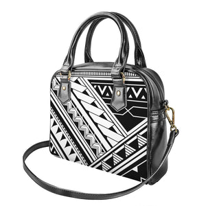 Maori Polynesian Tattoo Pattern Print Shoulder Handbag