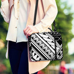 Maori Polynesian Tattoo Pattern Print Shoulder Strap Bible Bag