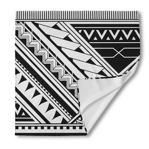 Maori Polynesian Tattoo Pattern Print Silk Bandana