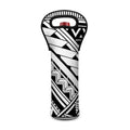 Maori Polynesian Tattoo Pattern Print Single Neoprene Wine Tote
