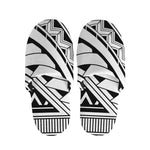 Maori Polynesian Tattoo Pattern Print Slippers