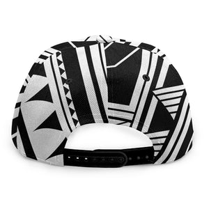 Maori Polynesian Tattoo Pattern Print Snapback Cap