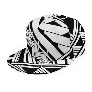 Maori Polynesian Tattoo Pattern Print Snapback Cap