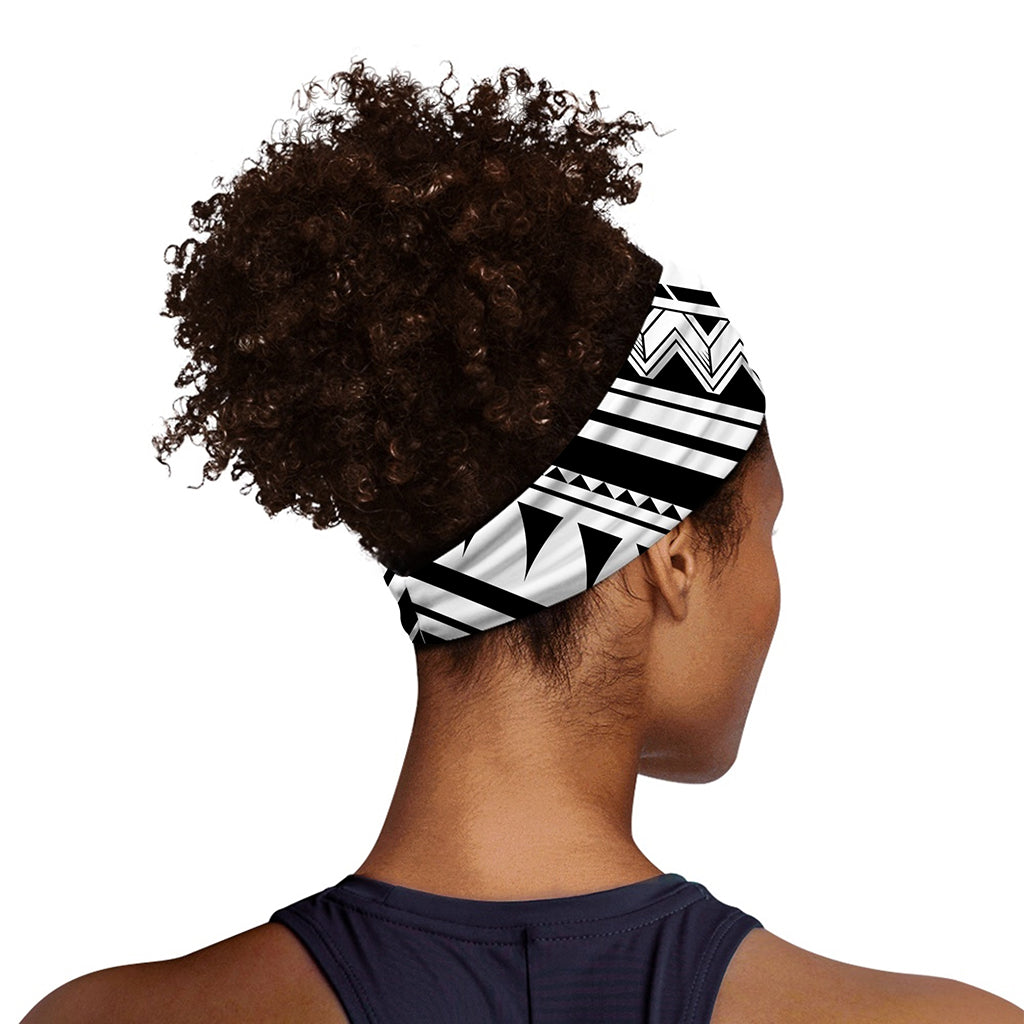 Maori Polynesian Tattoo Pattern Print Sports Headband