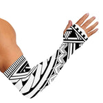 Maori Polynesian Tattoo Pattern Print Sun Protection Arm Sleeves