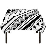 Maori Polynesian Tattoo Pattern Print Tablecloth